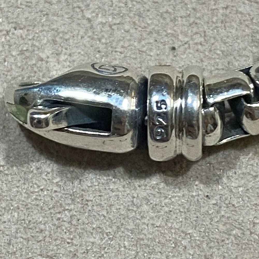 David Yurman 5mm Box Chain Men’s Bracelet Sterling Silver 8.5in (L).